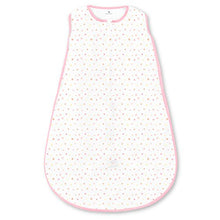 Amazing Baby Microfleece Sleeping Sack with 2-Way Zipper, Playful Dots, Pink, Large