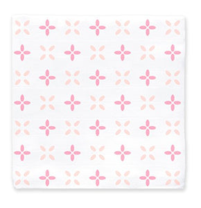 Amazing Baby Muslin Swaddle Blankets, Set of 4, Premium Cotton, Springfield, Pink