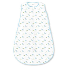 Amazing Baby Cotton Sleeping Sack with 2-Way Zipper, Tiny Dinos, Pastel Blue, Medium