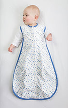 Amazing Baby Microfleece Sleeping Sack with 2-Way Zipper, Playful Dots, Blue, Large