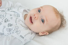 Amazing Baby Cotton Sleeping Sack with 2-Way Zipper, Little Village, Black, Small