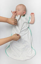 Amazing Baby Microfleece Sleeping Sack with 2-Way Zipper, Playful Dots, SeaCrystal, Small