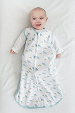 Amazing Baby Cotton Sleeping Sack with 2-Way Zipper, Tiny Dinos, Pastel Blue, Medium