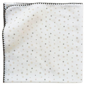 Amazing Baby Ultimate Swaddle Blanket, Premium Cotton Flannel, Playful Dots, Sterling