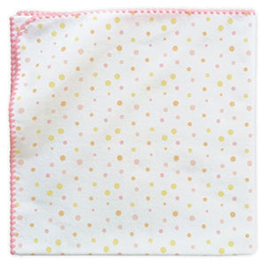 Amazing Baby Ultimate Swaddle Blanket, Premium Cotton Flannel, Playful Dots, Multi Pink