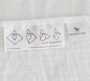 Amazing Baby Muslin Swaddle Blankets, Set of 4, Premium Cotton, Springfield, Pink