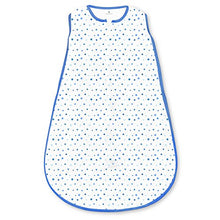 Amazing Baby Microfleece Sleeping Sack with 2-Way Zipper, Playful Dots, Blue, Large